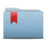 文件夹蓝丝带 Folder Blue Ribbon